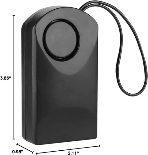 Vista 10 de Alarma de manija de puerta, alarma de perilla de puerta, alarma de seguridad para el hogar, sensor de puerta táctil, 120 db, alarma de seguridad