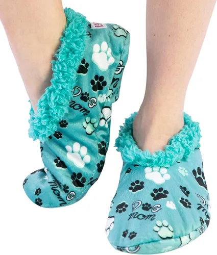 Vista 2 de Lazy One - Pantuflas mullidas para mujer, lindas pantuflas de casa, con forro de vellón y bonitos diseños perro y gato