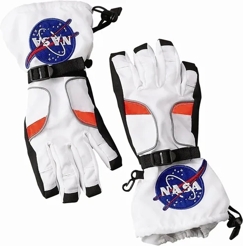 Vista 2 de Guantes para disfraz de astronauta, Blanco