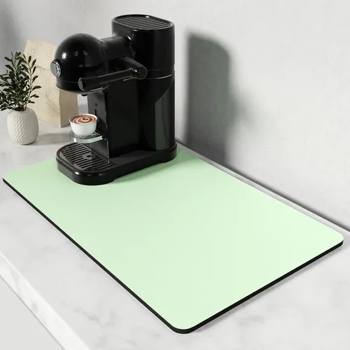Vista 55 de Rnivvi Tapete de secado de platos para encimera de cocina, 16 x 18 pulgadas, bonita almohadilla de secado absorbente resistente al calor con goma