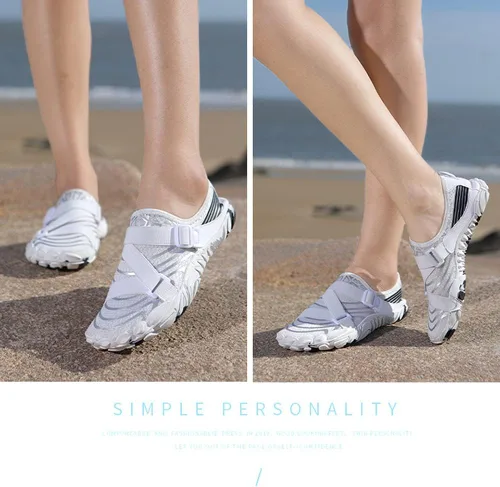 Vista 5 de Orgonite Zapatos de agua para hombre y mujer, zapatos de playa, calcetines acuáticos, zapatos descalzos de secado rápido, zapatos de natación