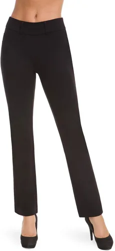 Vista 3 de Balleay Art Pantalones de yoga de pierna recta para mujer, con trabillas para cinturón, pantalones de yoga de vestir para oficina, pantalones largos