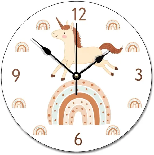 Vista 22 de ArogGeld Reloj de pared para conductor de autobús escolar, reloj de madera clásico 10 silencioso, sin tictac, de cuarzo, funciona