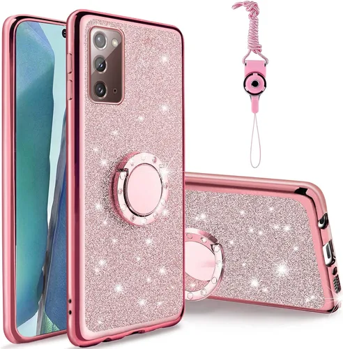 Vista 28 de Funda para Samsung Note 8 de 6.3 pulgadas, para Galaxy Note 8, a prueba de golpes, con correa y soporte para anillo, para Samsung Galaxy Note 8