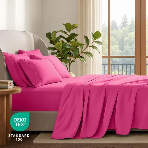 Vista 101 de Bare Home Sheet Set 1800 Ultra-Soft with 2 Pillowcases (Twin XL, Dark Blue)
