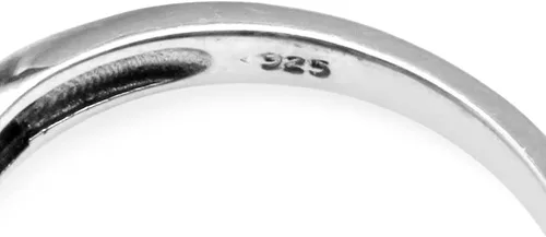 Vista 4 de Silvershake Anillo de plata de ley 925 con piedras preciosas de corazón irlandés para mujer