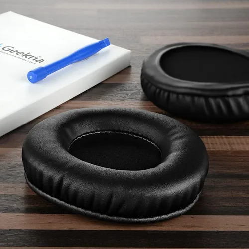 Vista 4 de Geekria Almohadillas de repuesto para auriculares inalámbricos Skullcandy Hesh, Hesh 2, Hesh 2 (negro)