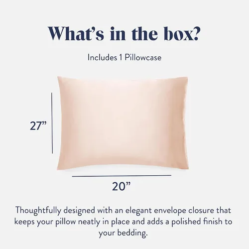 Vista 2 de Brooklinen Funda de almohada de seda de morera – Funda de almohada de seda 100% pura, suave y duradera, comodidad antifricción, textura suave