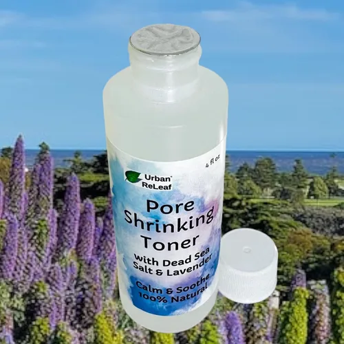 Vista 2 de Urban ReLeaf Tónico que encoge los poros con lavanda y sal del mar muerto, suave y apretada, 100% natural, calma y calma la irritación Smooth