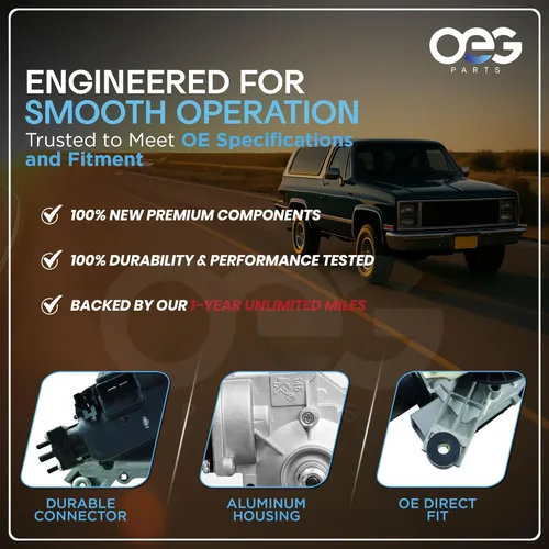 Vista 6 de Motor de Limpiaparabrisas OEG Parts Nuevo Compatible con Dodge Ram 1500/Ram 2500/Ram 3500/4000 2000-2002 55076549AG, 55076549AH, WPM3024, 55076549AF
