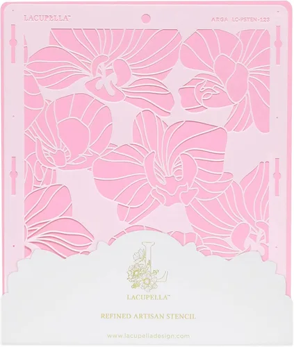 Vista 18 de Lacupella Plantilla de decoración de pasteles grandes (Amara) patrón de venas de hojas