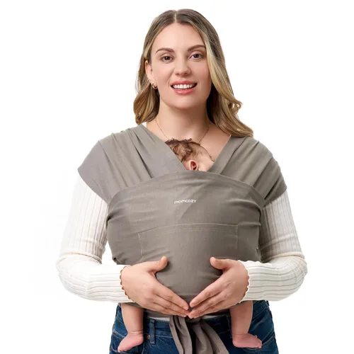 Vista 16 de Momcozy Portabebés AirMesh – El cabestrillo de verano perfecto para recién nacidos a niños pequeños de 8 a 35 libras – Envoltura de bebé de tela