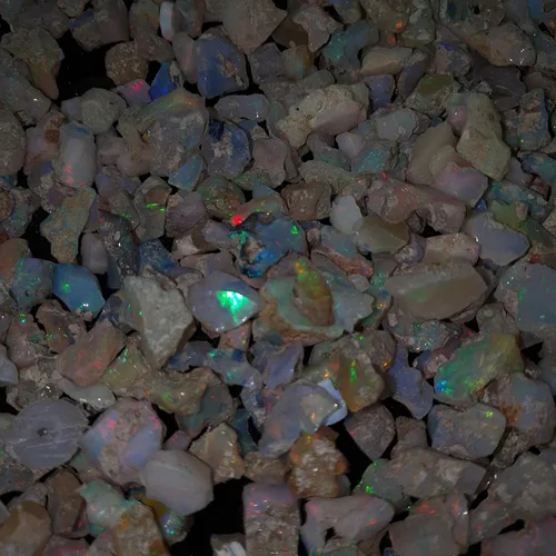 Vista 2 de JAI GEMS 100 unidades de ópalos etíopes crudos en bruto calidad AAA-0.394-0.591 in Ópalos sin cortar Cristales de ópalo reales crudos, Cristal