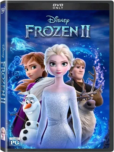 Vista 4 de Disney's Frozen DVD Double Feature One 1 & Two 2 Includes Frozen Glossy Print Art Card