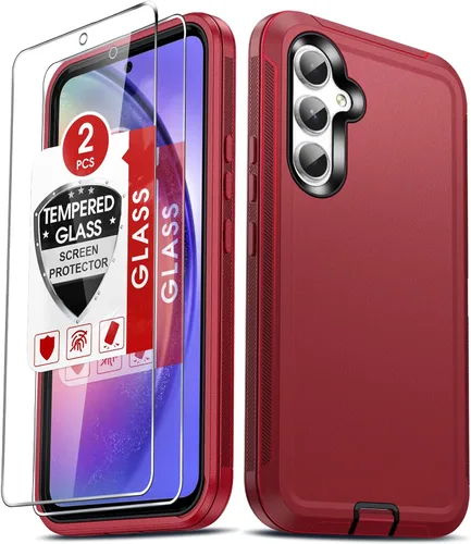 Vista 55 de LeYi Funda compatible con Samsumg Galaxy A05 4G: Galaxy A05 4G con resistente a los golpes, 3 en 1 de cuerpo completo, protección resistente