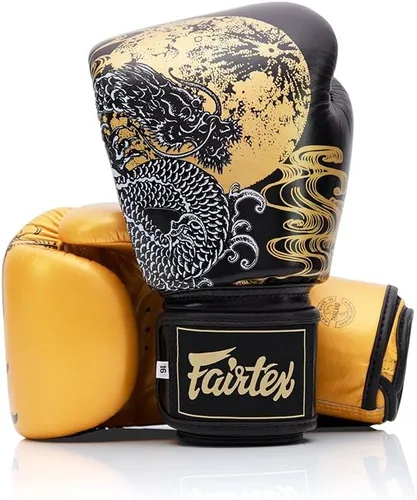 Vista 2 de Fairtex BGV26 Harmony Guantes de Muay Thai de Boxeo Premium Diseño de Edición Limitada Piel Genuina Espuma de Triple Capa Ajuste Compacto