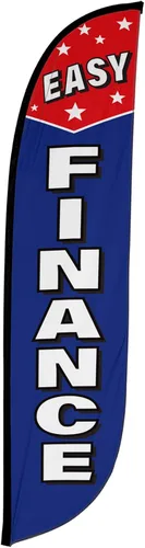 Vista 26 de LookOurWay Bandera de plumas, bandera publicitaria de 12 pies de alto para promoción de negocios y eventos, solo bandera, detalles automáticos