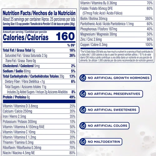 Vista 5 de Enfagrow Premium - Bebida nutricional de leche para niños pequeños, leche natural, 24 onzas