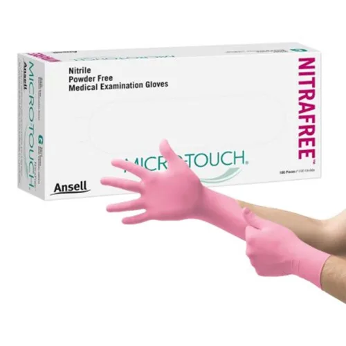 Vista 2 de Ansell Perry 6034512 Microtouch NitraFree Guantes Medianos 100/Bx