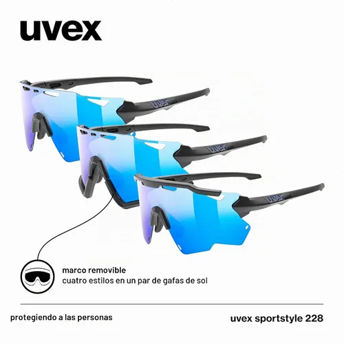 Vista 7 de Uvex Uvex Sportstyle 228 - Gafas deportivas unisex (paquete de 1)