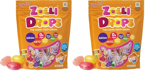 Vista 17 de Zollipops Paletas Clean Teeth, sabores tropicales, 16 onzas