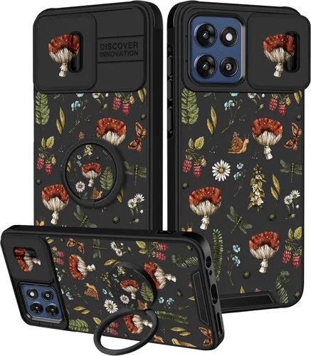 Vista 29 de para Moto G 5G 2023 funda - Cubierta de teléfono linda con corazón para mujeres y niñas, diseño único negro con cubierta deslizante para la cámara