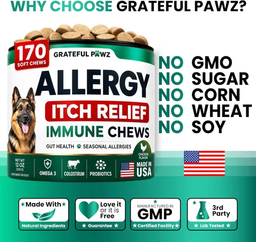 Vista 8 de Masticables para alergias para perros - Alivio de la alergia de perros