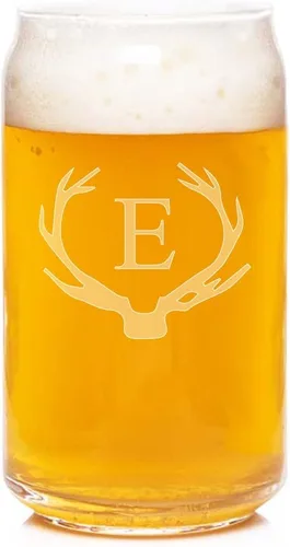 Vista 7 de Abby Smith Antler - Copa de cristal con grabado inicial
