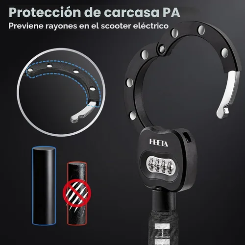 Vista 7 de HEETA Robo anti de la cerradura eléctrica de la vespa, cerradura