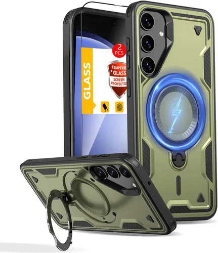 Vista 117 de Funda magnética para Google Pixel 9A compatible con cargador inalámbrico MagSafe, para Pixel 9A, funda de teléfono integrada de 360 °, con 2