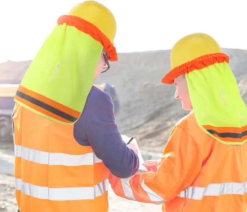 Vista 6 de 10 piezas de casco duro para el sol con cierres seguros, casco de construcción, sombrero, sombrero, construcción, sombrero, se adapta a cascos