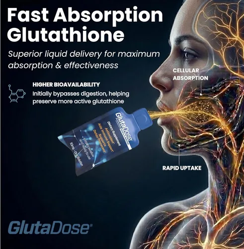 Vista 5 de GlutaDose Suplemento líquido de glutatión, L glutatión líquido con acerola y zinc, sabor natural a bayas de limón, fórmula antioxidante sin azúcar