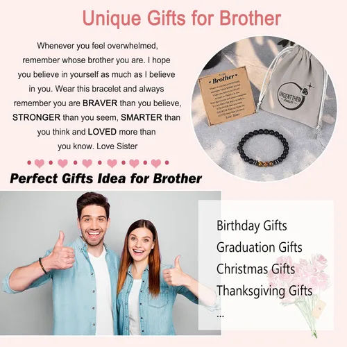 Vista 6 de UNGENT THEM Pulsera para hombre y niño, regalos para papá, hijo, mi hombre, nieto, hermano, marido, papá extra, tío, aniversario, graduación