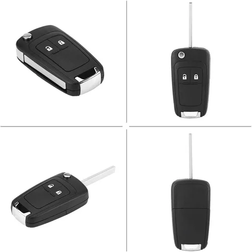 Vista 4 de Carcasa para llaves, mando a distancia plegable con 2 botones para llave de coche para insignia