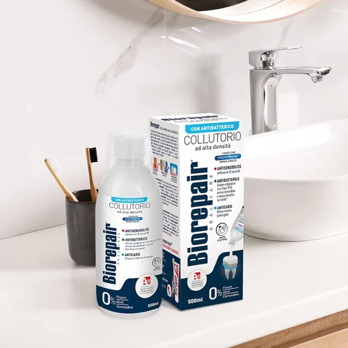 Vista 5 de Biorepair: Enjuague bucal " Collutorio " con antibacterical - 16.9 fl oz/16.9 fl.oz [ importación italiana ]