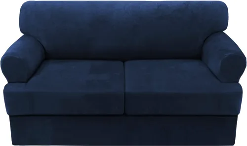 Vista 79 de H.VERSAILTEX Funda para sofá de 2 piezas, fundas para sillón con cojines en forma de T, funda para sofá de terciopelo grueso, protector de muebles