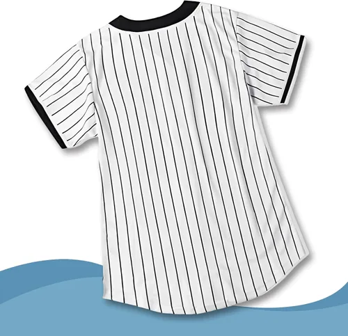 Vista 7 de Alaiyaky Ropa de los años 90 para mujer, camiseta de béisbol, unisex, traje de hip hop, fiesta temática urbana, blusas de moda para club y pub