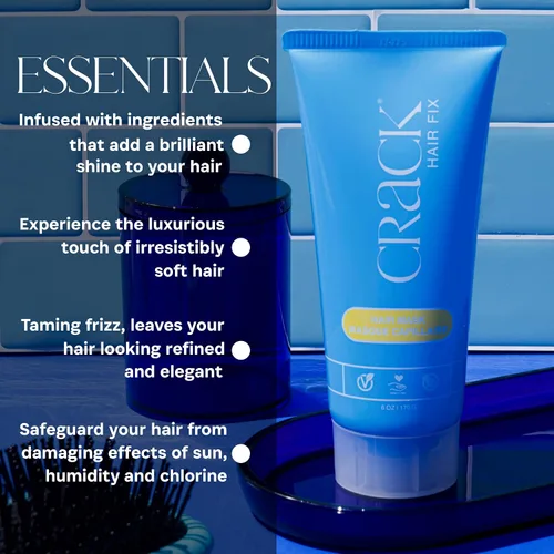 Vista 2 de Crack HAIR FIX - Mascarilla capilar restauradora de flujo (8 oz)