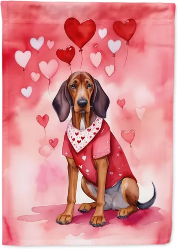 Vista 106 de Caroline's Treasures DAC5252GF Affenpinscher - Bandera de jardín con texto en inglés "My Valentine", bandera decorativa para patio exterior, patio