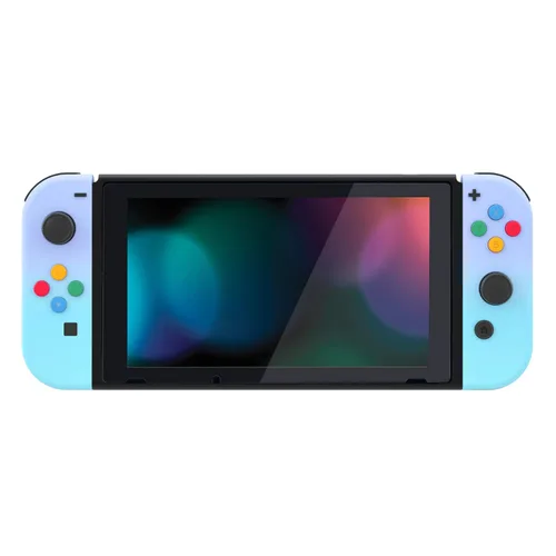 Vista 8 de eXtremeRate - Placa trasera para Nintendo Switch Console NS Joycon con carcasa de mando de mano con botones de juego completo carcasa de repuesto