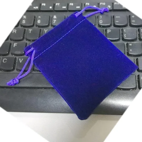 Vista 5 de GYBest Mejor Promoción al por mayor - Bolsas de joyería de tela de terciopelo negrobolsas de cordón (azul, 50pcs-3 "* 4 "-terciopelo)