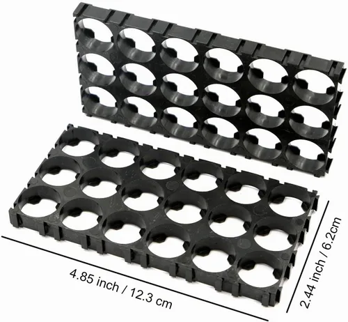 Vista 2 de 20pcs 3X6 Cell 4X6 Cell 5X6 Cell 10Cell Spacer 18650 LB Soporte de plástico (20 piezas-3X6)
