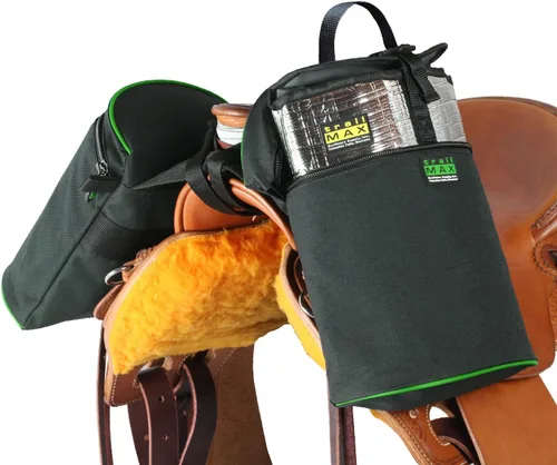 Vista 18 de TrailMax Bolsas de cuerno de caballo para montar en senderos - Bolsas medianas y grandes para caballos y mulas, equipo de sendero aislado con ajuste