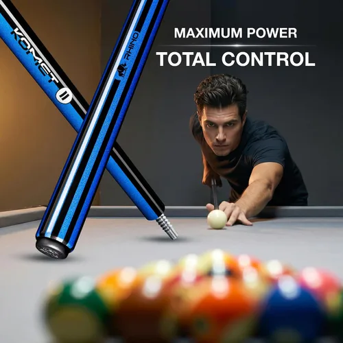 Vista 8 de RHINO KOMET II Carbon Fiber Break Cue Komet II - Negro y Azul