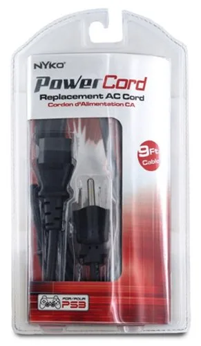 Vista 2 de Nyko Power Cord for PS3 (9 feet)