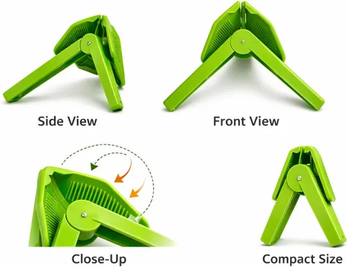 Vista 3 de Vidalia Chop Wizard Exprimidor manual de cítricos, prensa de cítricos de mano para limones, limas, naranjas pequeñas, verde