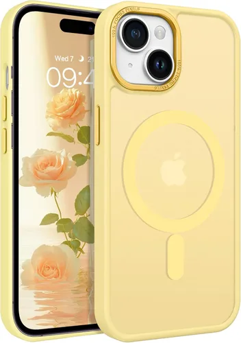Vista 20 de BENTOBEN Compatible con iPhone 15 Plus, Funda de teléfono magnética translúcida mate delgada a prueba de golpes [Compatible con MagSafe] Funda