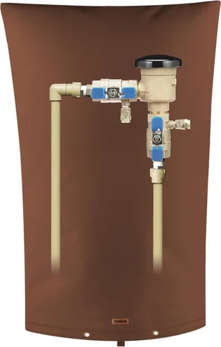 Vista 29 de Cubierta aislante de tubería para prevención de reflujo (5°F) – Bolsa aislada para válvula de aspersor de riego – Cubierta de bomba de pozo de agua