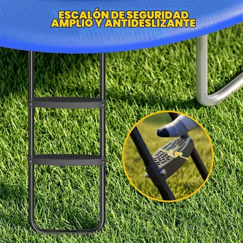 Vista 7 de Kit de diapositivas de escalera de trampolín, accesorios para trampolín incluyen tobogán y escalera