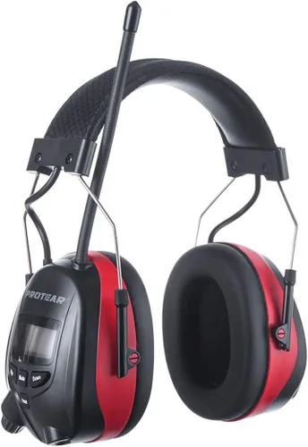 Vista 13 de Bluetooth 5.4 AM/FM Radio Hearing Protection Earmuff, 25dB NRR Rechargeable for Mowing, Construction, Chainsaw